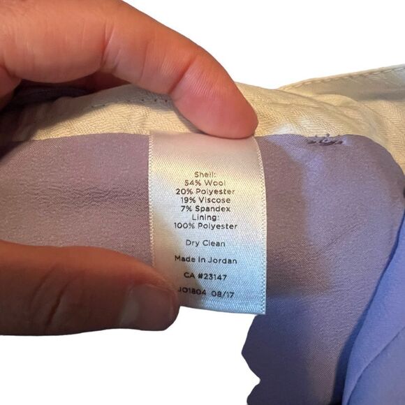 Talbots Chatham purple wool blend pants. Size 8p - Picture 4 of 8